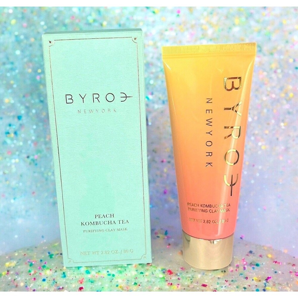 BYROE Peach Kombucha Tea Purifying Clay Mask 80 g 2.82 OZ NEW IN BOX